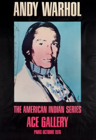 胶版印刷 Warhol - American Indian (Black)