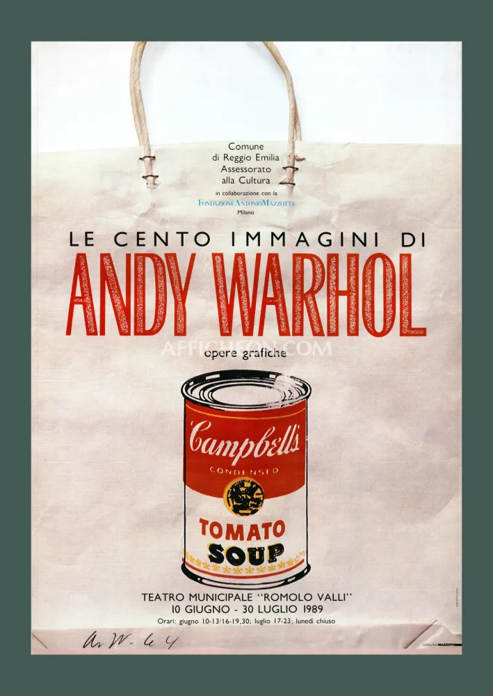 石版画 Warhol - Andy Warhol: 'Campbell's Soup Can on a Shopping Bag' 1989 Offset-lithograph