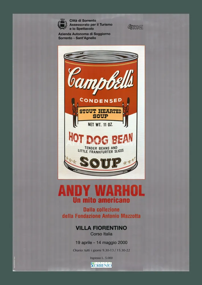 石版画 Warhol - Andy Warhol: 'Campbell's Soup (Hot Dog Bean)' 2000 Offset-lithograph