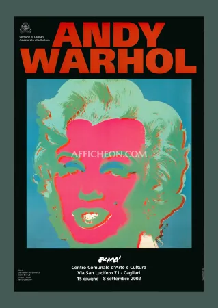 石版画 Warhol - Andy Warhol: 'Marilyn (Black/Violet)' 2002 Offset-lithograph