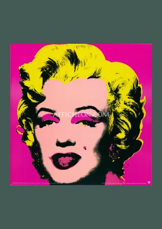 石版画 Warhol - Andy Warhol: 'Marilyn (Pink)' 1993 Offset-lithograph