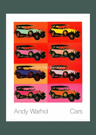石版画 Warhol - Andy Warhol: 'Mercedes-Benz Typ 400 Tourenwagen' 1988 Offset-lithograph 