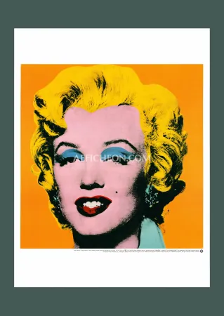 石版画 Warhol - Andy Warhol: 'Orange Marilyn' 1998 Offset-lithograph