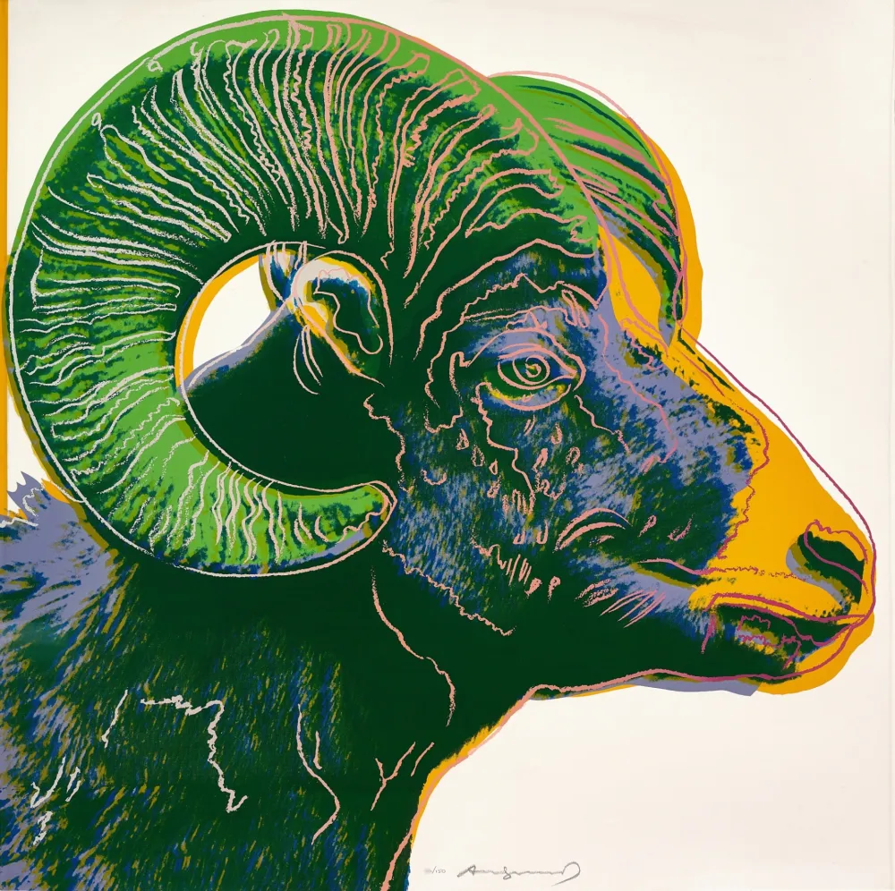 丝网印刷 Warhol - Bighorn Ram (FS II.302)