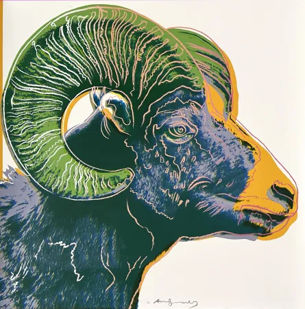 丝网印刷 Warhol - Bighorn Ram (FS II.302)