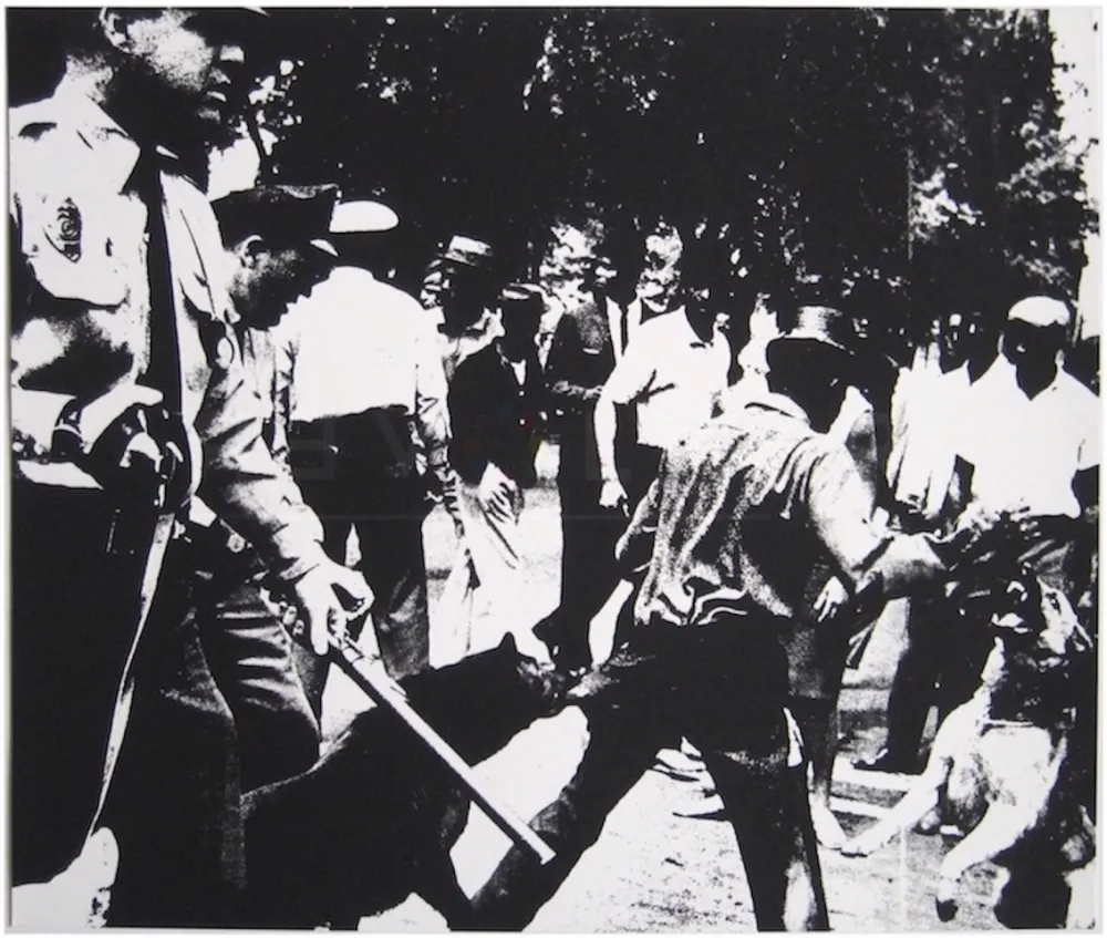 丝网印刷 Warhol - Birmingham Race Riot 
