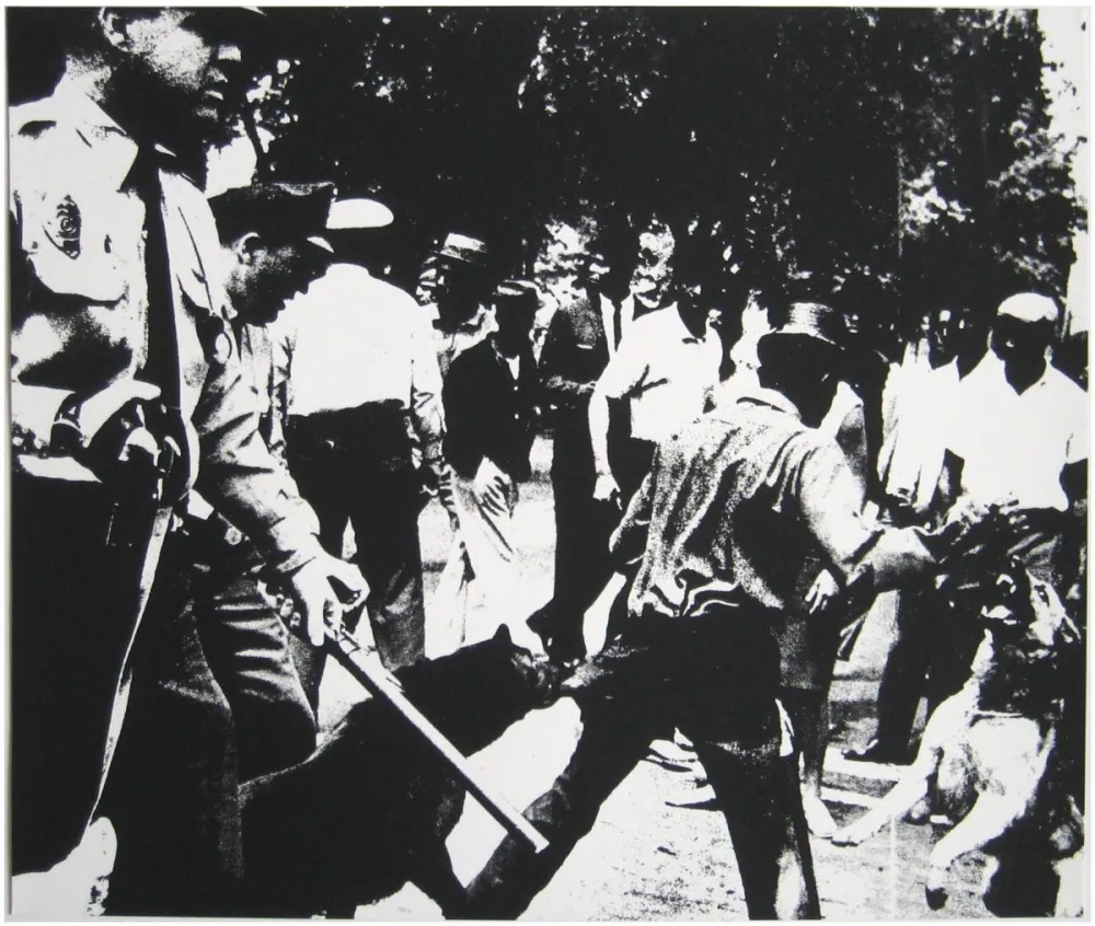 丝网印刷 Warhol - Birmingham Race Riot 