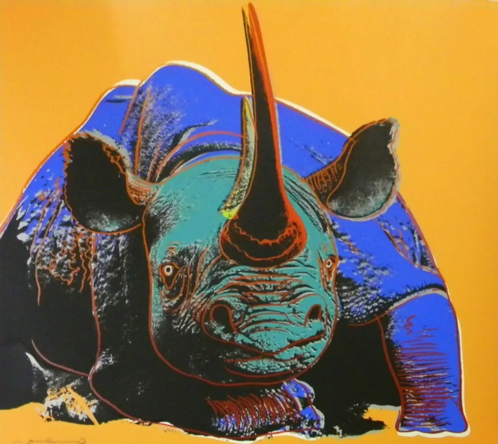 丝网印刷 Warhol - Black Rhinoceros (FS II.301)