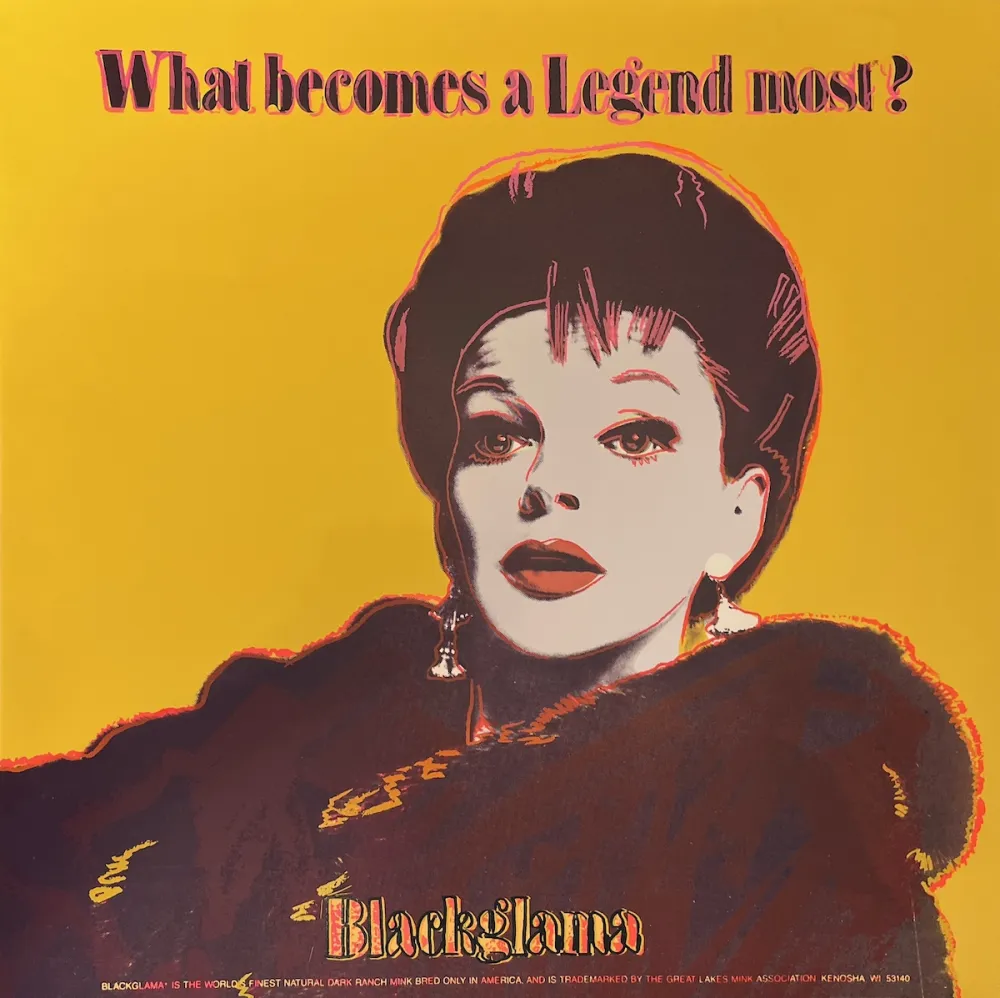 丝网印刷 Warhol - Blackglama (Judy Garland) Trial Proof