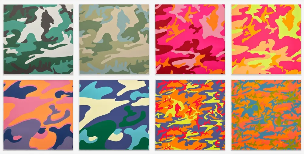 丝网印刷 Warhol - Camouflage Complete Portfolio