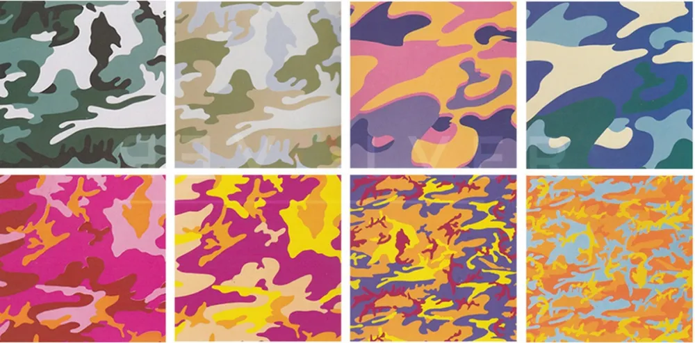 丝网印刷 Warhol - Camouflage, Complete Portfolio (FS II.406 through FS II.413)