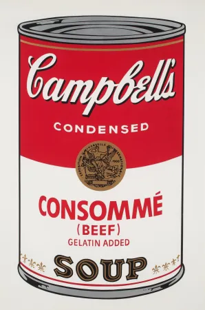 丝网印刷 Warhol - Campbell`s Soup (Beef Consommé)