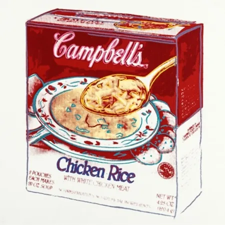 复数作品 Warhol - Campbell's Soup Box: Chicken Rice by Andy Warhol