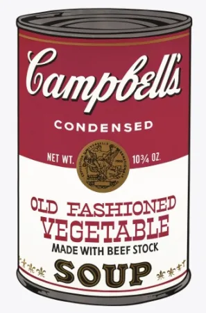 丝网印刷 Warhol - Campbell's Soup Can: Old Fashioned Vegetable