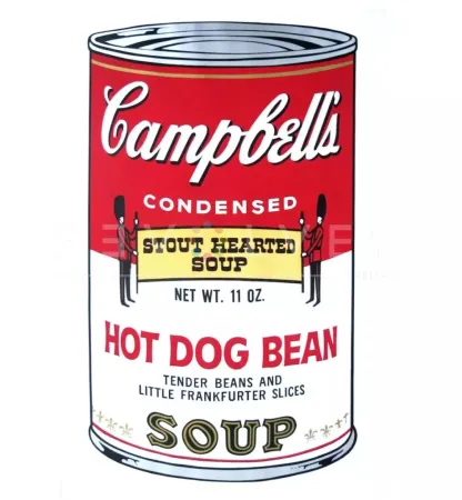 丝网印刷 Warhol - Campbell's Soup: Hot Dog Bean