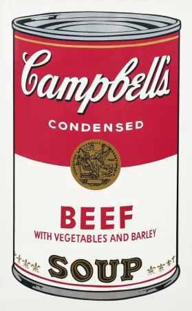 丝网印刷 Warhol - Campbell's Soup I: Beef with Vegetables and Barley