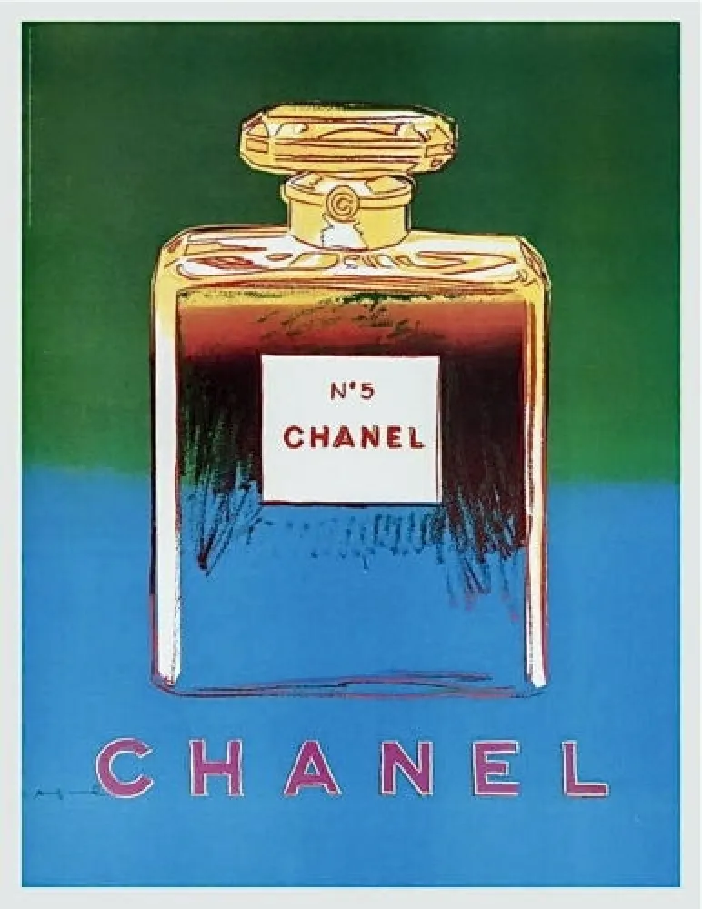 海报 Warhol - Chanel (bleue et jaune ) ,1997