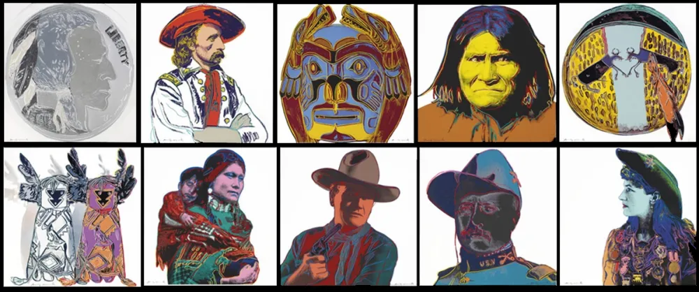 丝网印刷 Warhol - Cowboys and Indians Complete Portfolio (FS II.377 - FS II.386)
