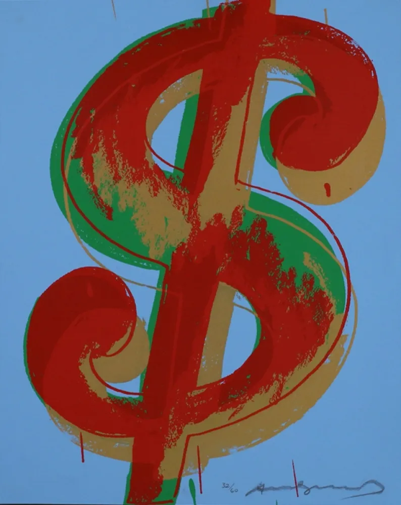 丝网印刷 Warhol - Dollar Sign (1) 277