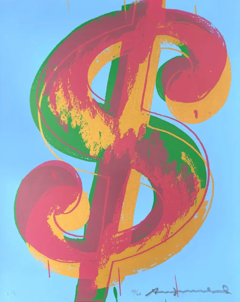 丝网印刷 Warhol - Dollar Sign (1) 277
