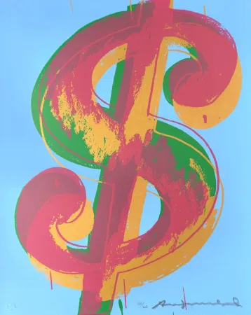 丝网印刷 Warhol - Dollar Sign (1) 277