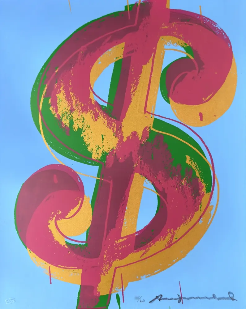 丝网印刷 Warhol - Dollar Sign (1) 277