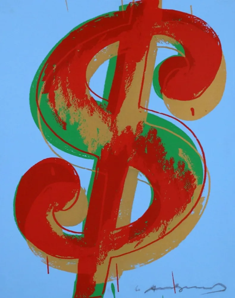 丝网印刷 Warhol - Dollar Sign 277