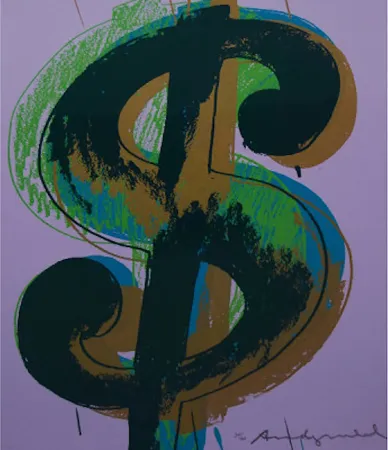 丝网印刷 Warhol - $ Dollar Sign, FS II.277