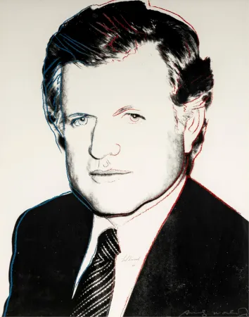 丝网印刷 Warhol - Edward Kennedy 240 (Signed by Kennedy and Warhol)