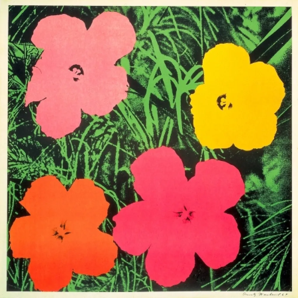 石版画 Warhol - Flowers 1964