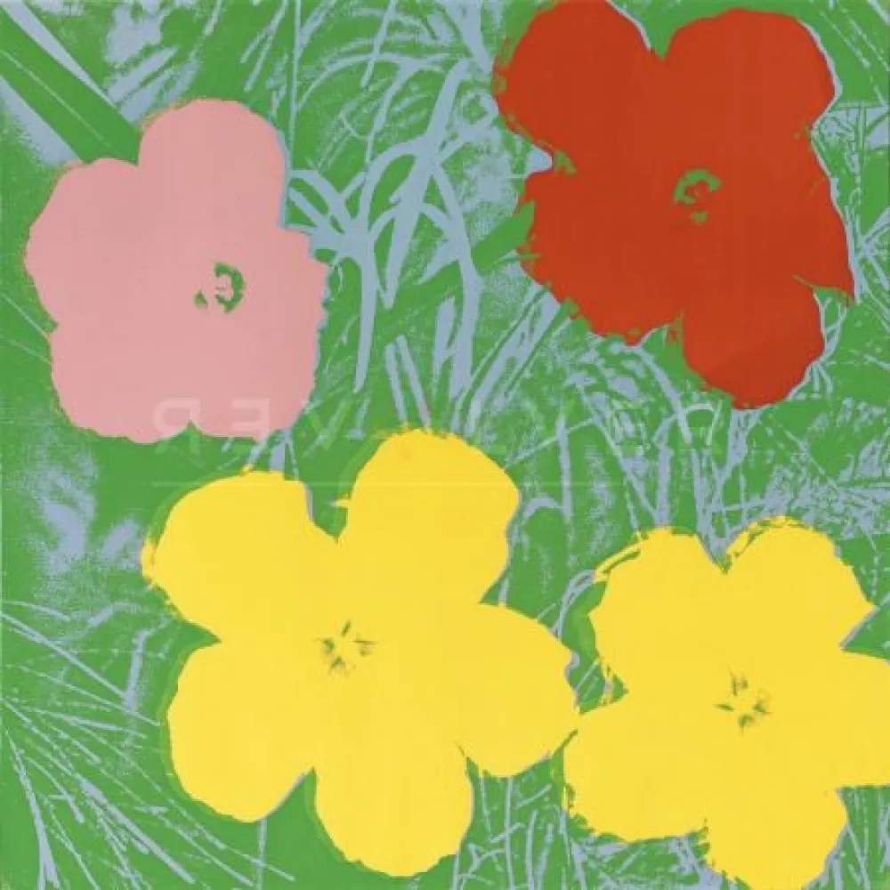 丝网印刷 Warhol -  Flowers (FS II.65) by Andy Warhol 