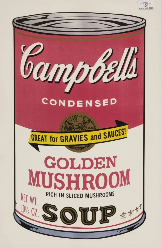 丝网印刷 Warhol - Golden Mushroom (from Campbell's Soup II)
