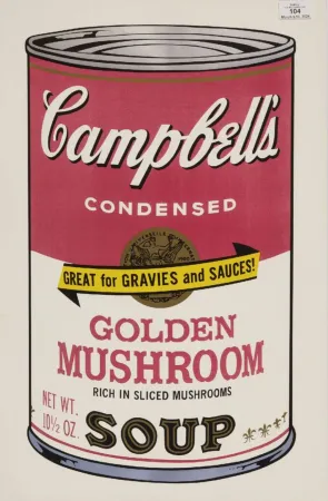 丝网印刷 Warhol - Golden Mushroom (from Campbell's Soup II)