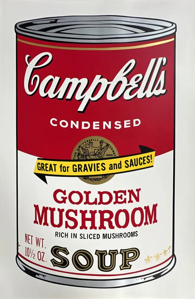 丝网印刷 Warhol - Golden Mushroom (from Campbell's Soup II)