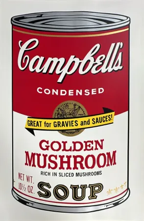 丝网印刷 Warhol - Golden Mushroom (from Campbell's Soup II)