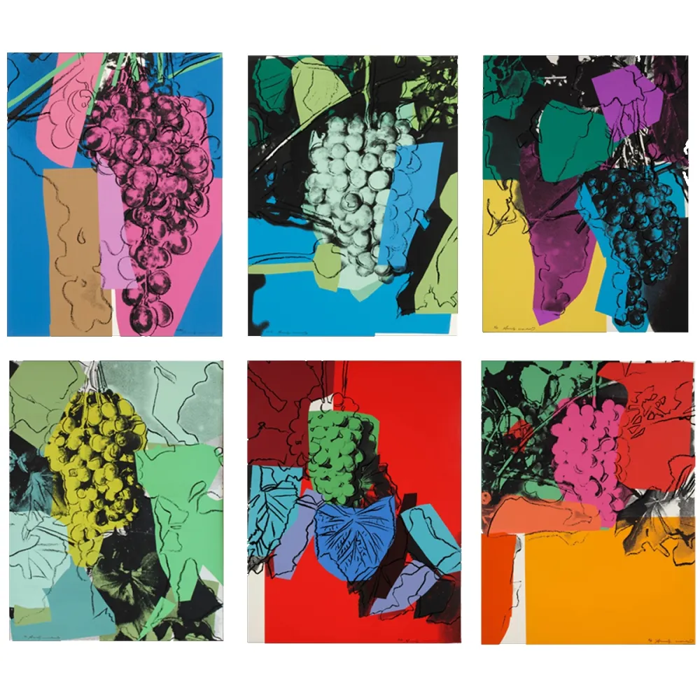 丝网印刷 Warhol - Grapes Complete Portfolio
