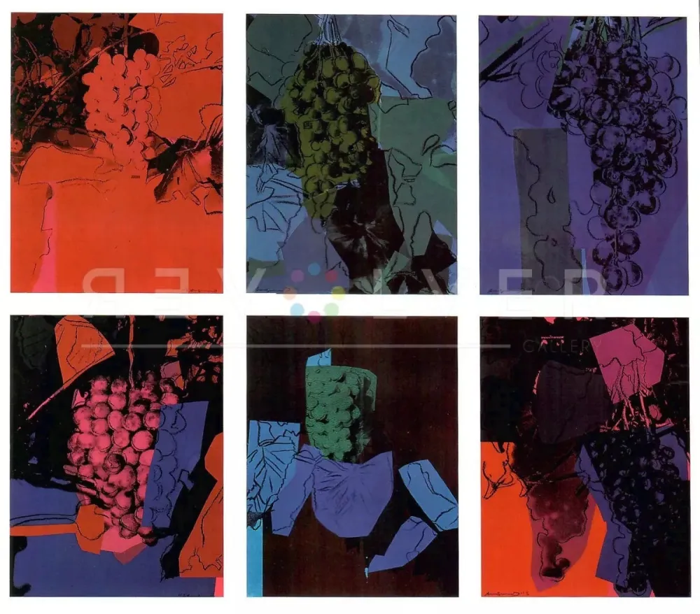 丝网印刷 Warhol - Grapes Complete Portfolio