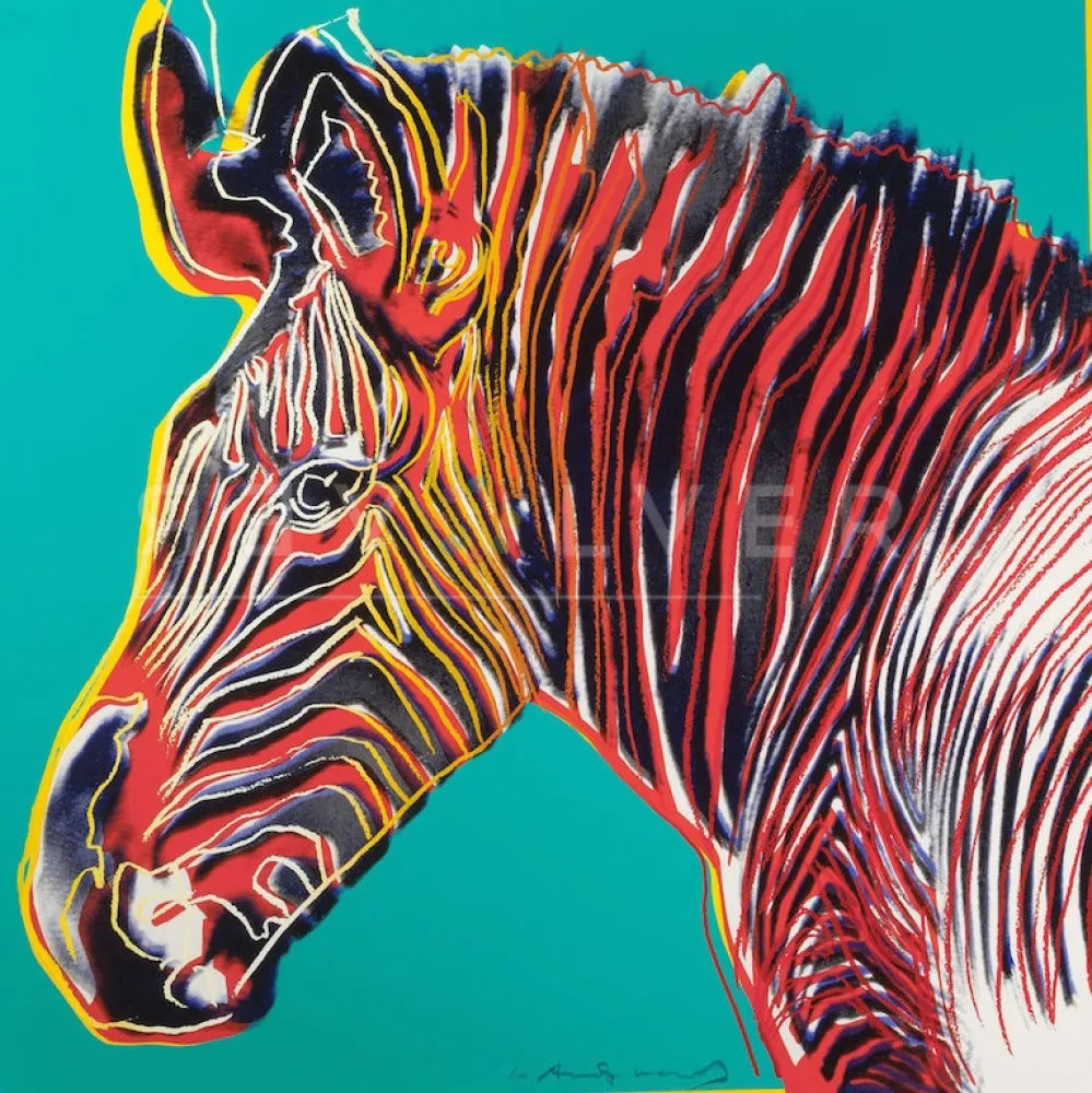 丝网印刷 Warhol - Grevys Zebra (FS II.300) by Andy Warhol