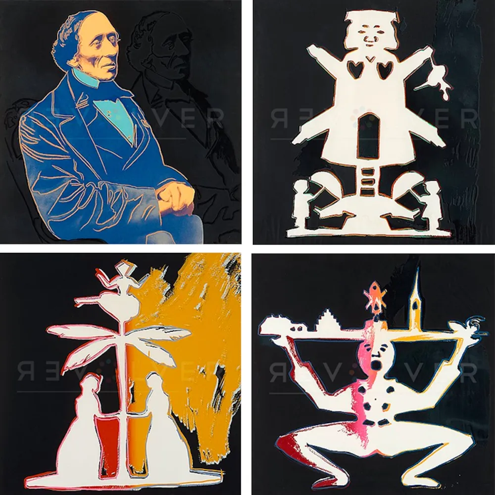 丝网印刷 Warhol - Hans Christian Andersen, Complete Portfolio (FS II.394-397) 