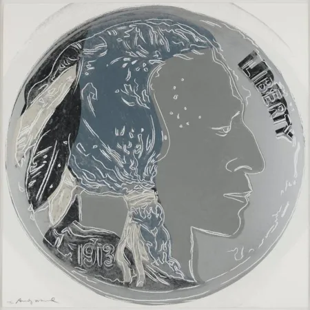 丝网印刷 Warhol - Indian Head Nickel