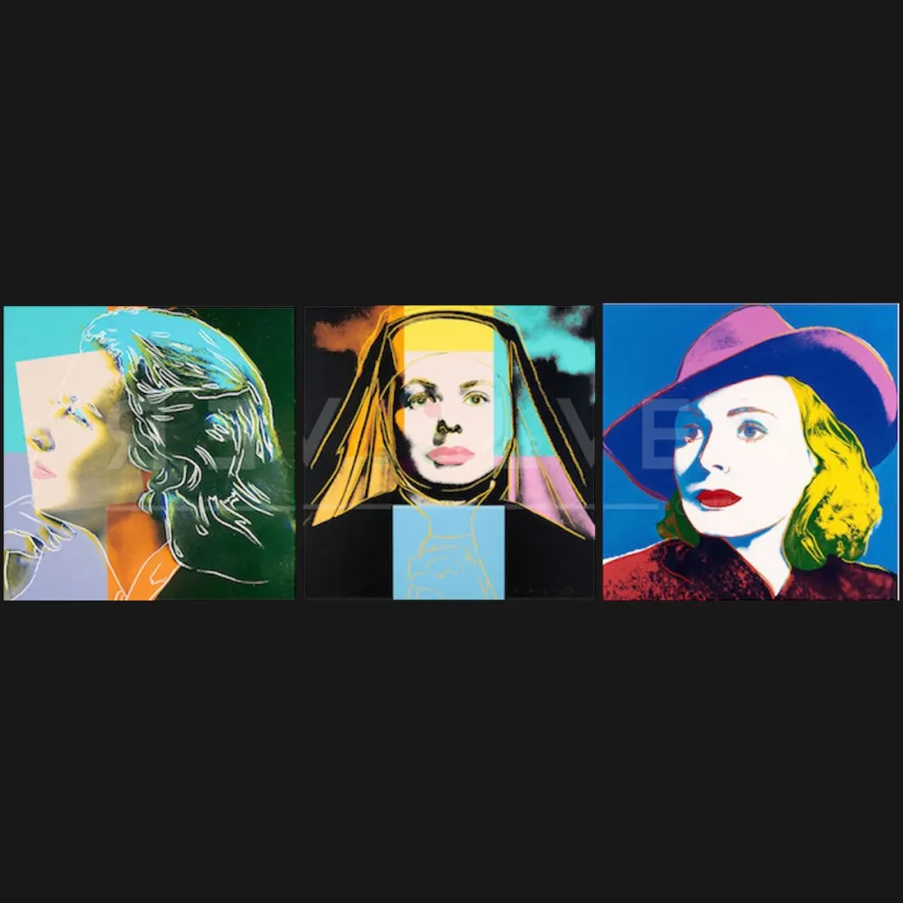 丝网印刷 Warhol - Ingrid Bergman Portfolio