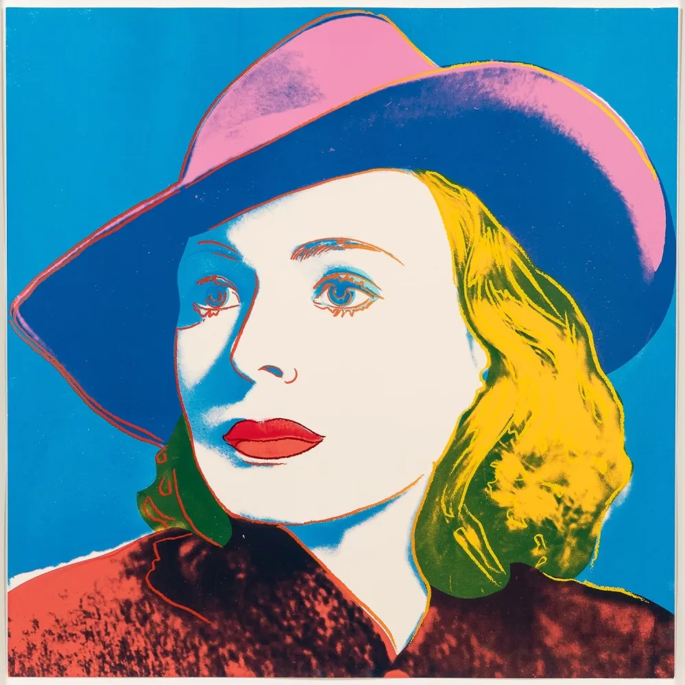 丝网印刷 Warhol - Ingrid Bergman with hat