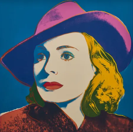 丝网印刷 Warhol - Ingrid Bergman with Hat