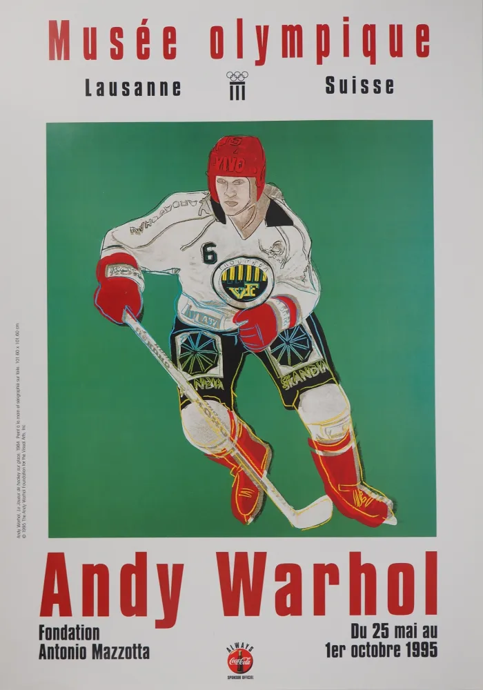 插图书 Warhol - Joueur de Hockey