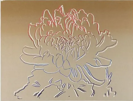 丝网印刷 Warhol - Kiku Gold & Pink