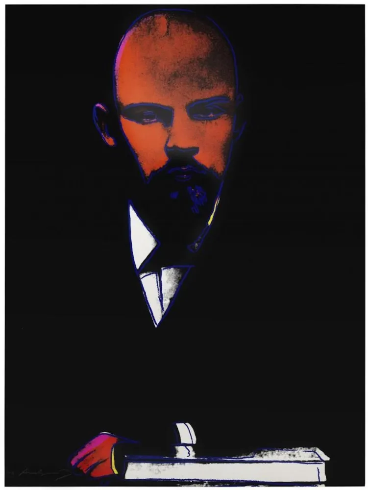 丝网印刷 Warhol -  Lenin (Black) (FS II.402)