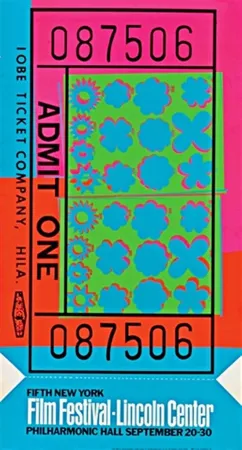 丝网印刷 Warhol - Lincoln Center Film Festival Ticket (Feldman & Schellmann II.19)
