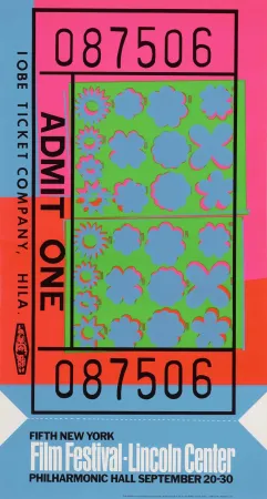 丝网印刷 Warhol - Lincoln Center Ticket