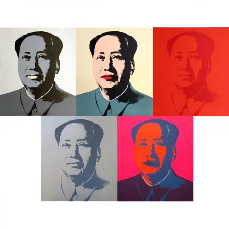 丝网印刷 Warhol - Mao portfolio