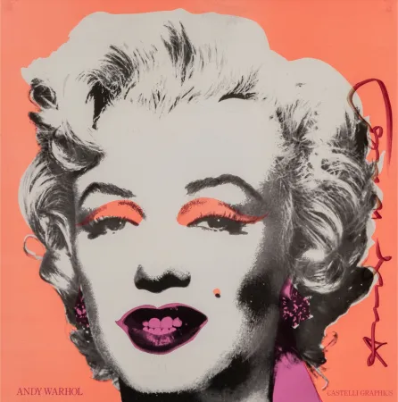 丝网印刷 Warhol - Marilyn Invitation 12″ X 12″ (Castelli Graphics)